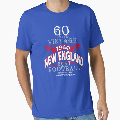 New England Pro Football 60 Year T-Shirt - Graphic Print for Adults - T-Shirt, Sweatshirt, Hoodie