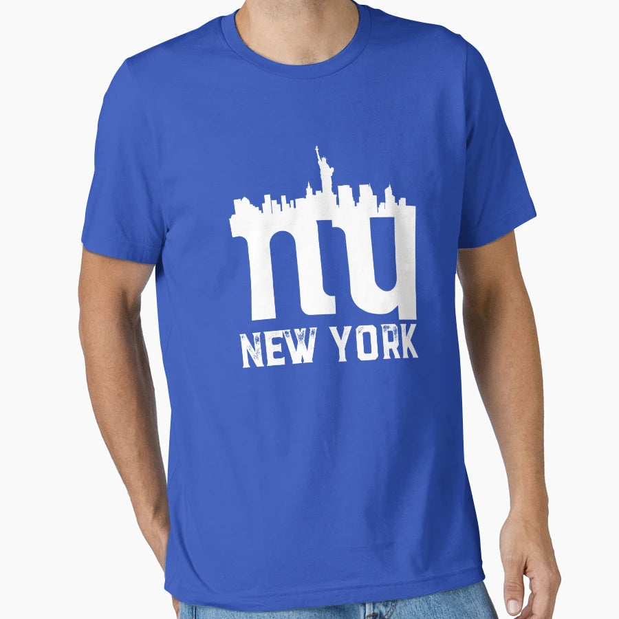 Logo New York Skyline Ny Football T-Shirt - Aesthetic Graphic Men Women - T-Shirt, Sweatshirt, Hoodie