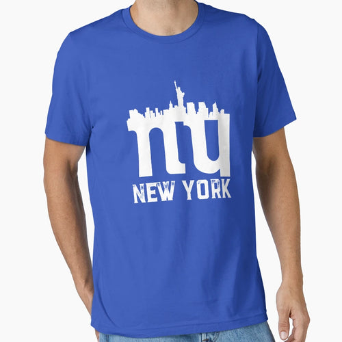 Logo New York Skyline Ny Football T-Shirt - Aesthetic Graphic Men Women - T-Shirt, Sweatshirt, Hoodie