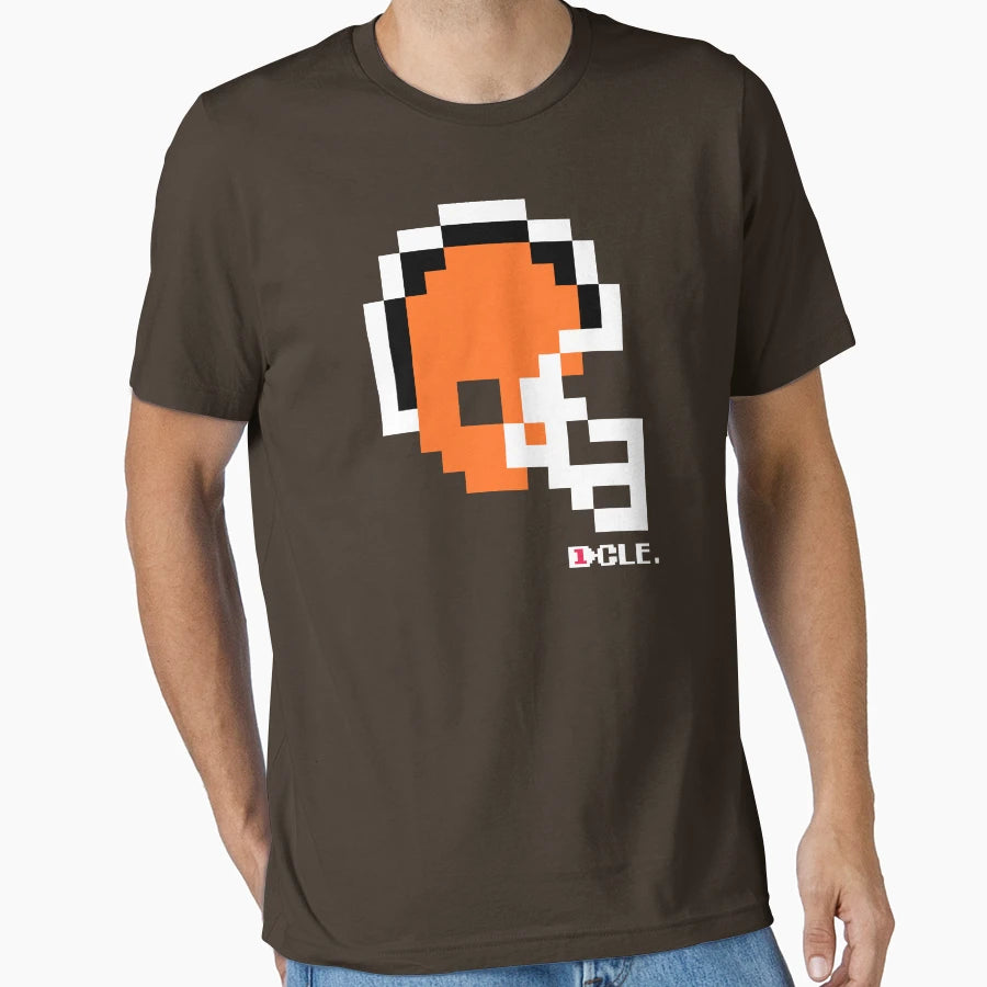 Cle Helmet Tecmo Bowl T-Shirt - Graphic Print Unisex - T-Shirt, Sweatshirt, Hoodie