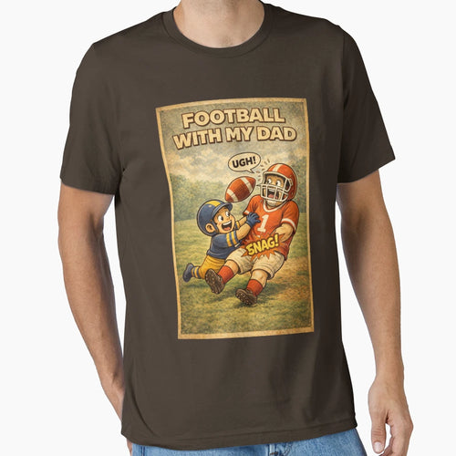Football My Dad Funny Dad Son Football T-Shirt - Fun Novelty Design Unisex - T-Shirt, Sweatshirt, Hoodie