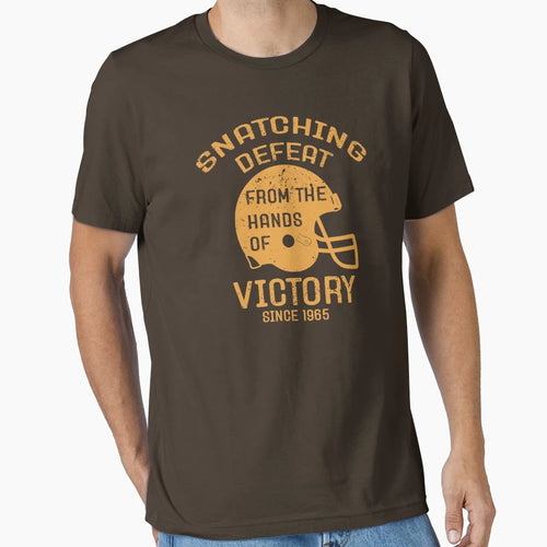 Cleveland Football Snatching Victory T-Shirt - Novelty Apparel for Adults - T-Shirt, Sweatshirt, Hoodie
