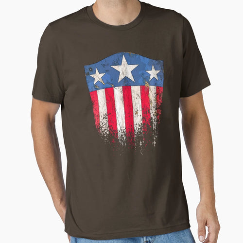 Amercian Shield T-Shirt - Trendy Graphic for Adults - T-Shirt, Sweatshirt, Hoodie