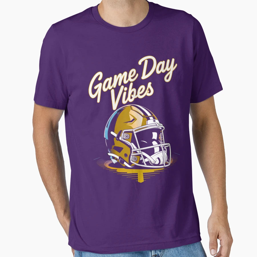 Game Day Vibes Football T-Shirt - Graphic Print Men Women - T-Shirt, Sweatshirt, Hoodie