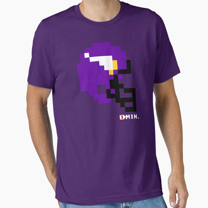 Minn Current Helmet Tecmo Bowl T-Shirt - Aesthetic Graphic Unisex - T-Shirt, Sweatshirt, Hoodie