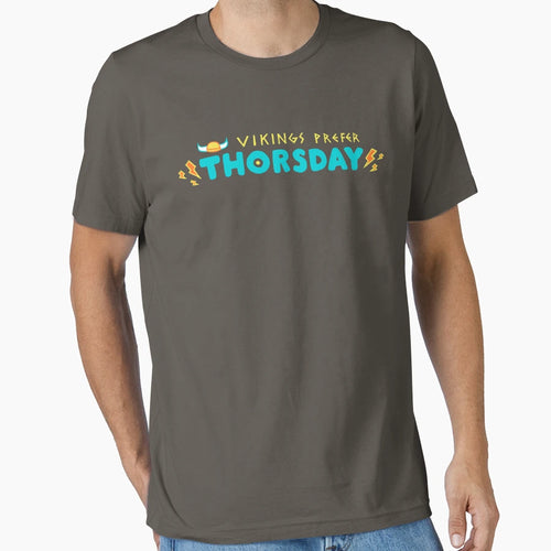 Vikings Prefer Thorsday T-Shirt - Custom Art Print Men Women - T-Shirt, Sweatshirt, Hoodie