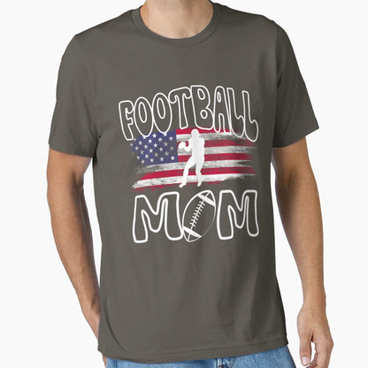 Football Mom T-Shirt - Custom Art Print Men Women - T-Shirt, Sweatshirt, Hoodie