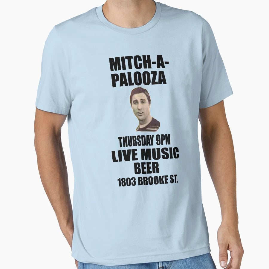 Mitch Palooza T-Shirt - Minimalist Print Men Women - T-Shirt, Sweatshirt, Hoodie