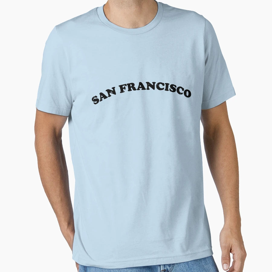 San Francisco California Ca Funny T-Shirt - Minimalist Print Men Women - T-Shirt, Sweatshirt, Hoodie