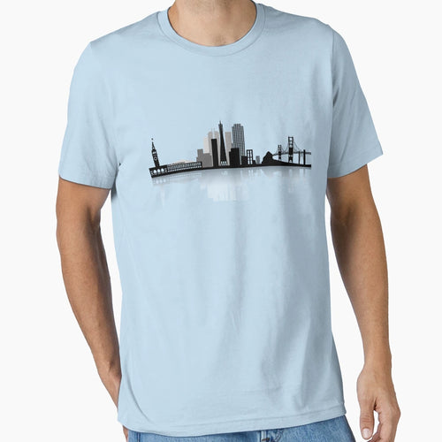 San Francisco Bay Skyline T-Shirt - Novelty Apparel for Adults - T-Shirt, Sweatshirt, Hoodie