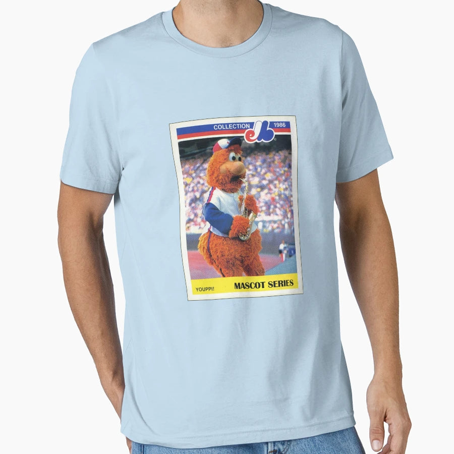 Montreal Mascot Trading Card T-Shirt - Minimalist Print Men Women - T-Shirt, Sweatshirt, Hoodie