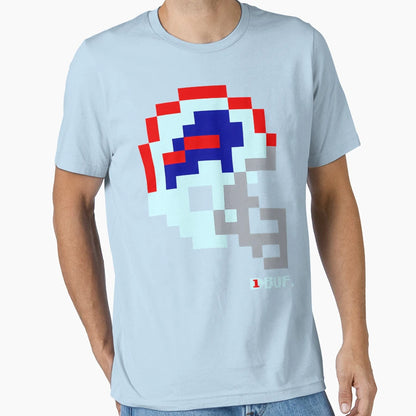 Buf White Helmet Tecmo Bowl T-Shirt - Unique Graphic for Adults - T-Shirt, Sweatshirt, Hoodie
