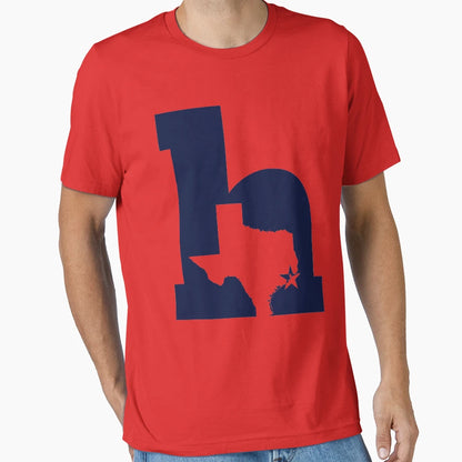 Lowercase H Dark Blue T-Shirt - Unique Graphic Unisex - T-Shirt, Sweatshirt, Hoodie