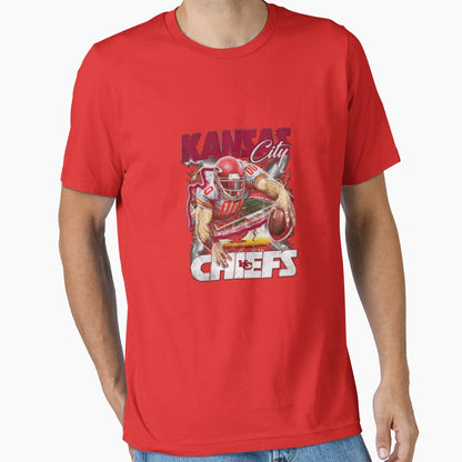 Kansas City Football Icon T-Shirt - Graphic Print Unisex - T-Shirt, Sweatshirt, Hoodie