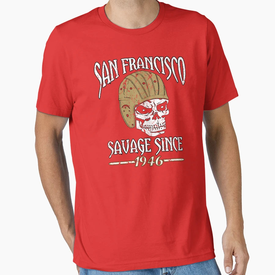 San Francisco Pro Football Grunge 1946 T-Shirt - Streetwear Style Men Women - T-Shirt, Sweatshirt, Hoodie