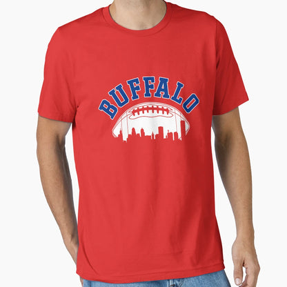 Buffalo Football Skyline New York Ny T-Shirt - Streetwear Style Men Women - T-Shirt, Sweatshirt, Hoodie