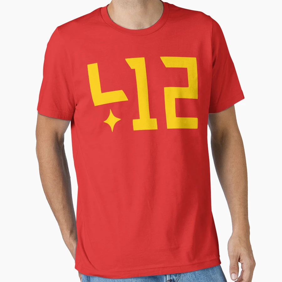 Best Selling 412 Pittsburgh T-Shirt - Streetwear Style for Adults - T-Shirt, Sweatshirt, Hoodie