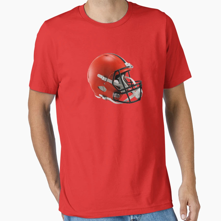 Helmet Browns Icon T-Shirt - Fun Novelty Design for Adults - T-Shirt, Sweatshirt, Hoodie