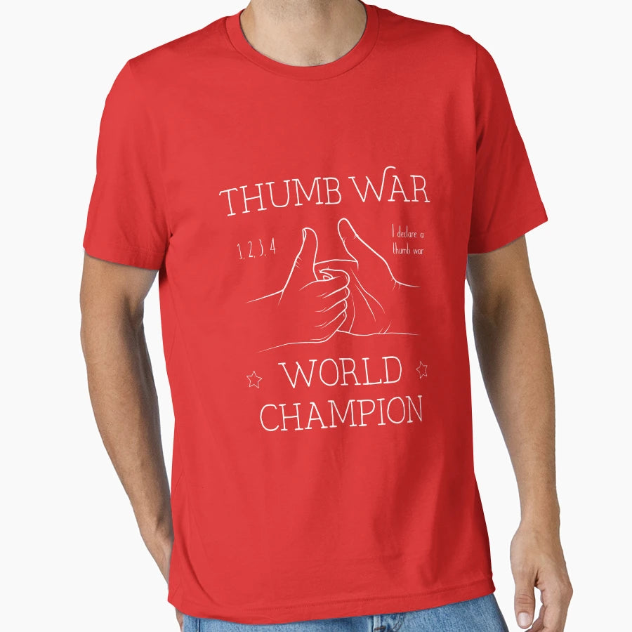 Thumb War Champion T-Shirt - Graphic Print for Adults - T-Shirt, Sweatshirt, Hoodie