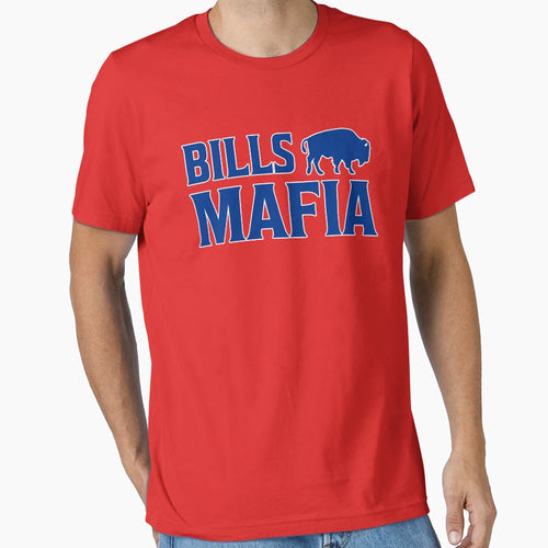 Vintgae New York Blue Buffalo Football T-Shirt - Trendy Graphic for Adults - T-Shirt, Sweatshirt, Hoodie