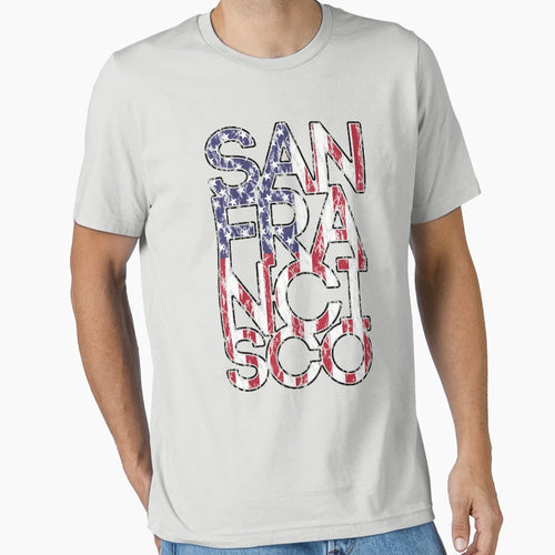 Us Flag City San Francisco T-Shirt - Custom Art Print for Adults - T-Shirt, Sweatshirt, Hoodie