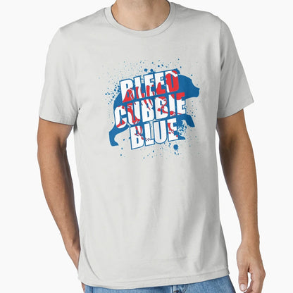Bleed Cubbie Blue T-Shirt - Fun Novelty Design Men Women - T-Shirt, Sweatshirt, Hoodie