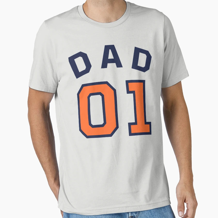 1 Dad Number One Fathers Day T-Shirt - Aesthetic Graphic Unisex - T-Shirt, Sweatshirt, Hoodie