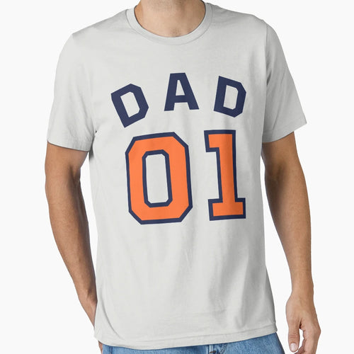 1 Dad Number One Fathers Day T-Shirt - Aesthetic Graphic Unisex - T-Shirt, Sweatshirt, Hoodie