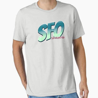 Sfo San Francisco Iata Airport Code T-Shirt - Aesthetic Graphic Unisex - T-Shirt, Sweatshirt, Hoodie