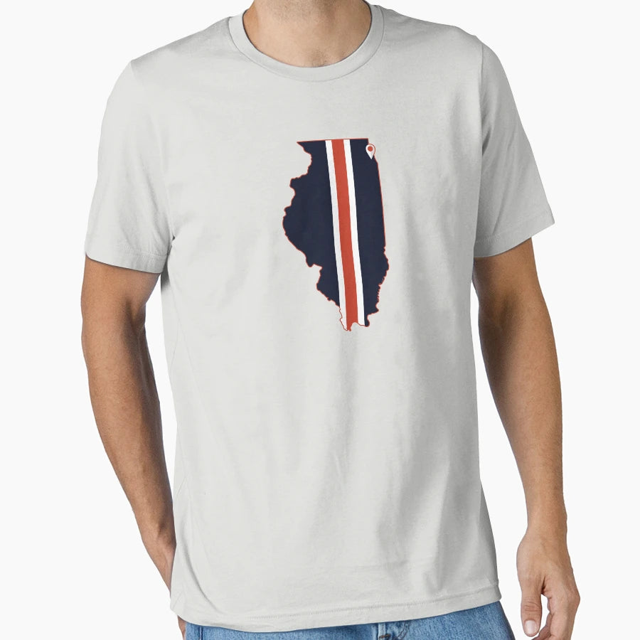 Chicago Football T-Shirt - Trendy Graphic Unisex - T-Shirt, Sweatshirt, Hoodie