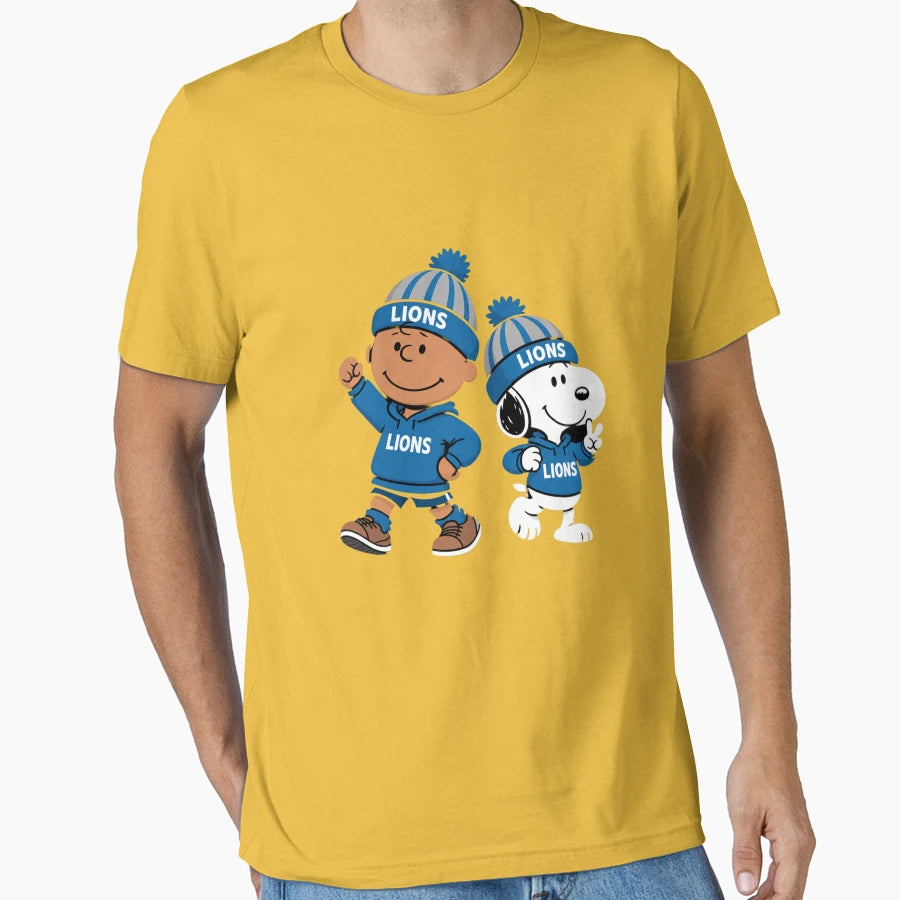 Detroit Lions Nostalgia T-Shirt - Novelty Apparel Unisex - T-Shirt, Sweatshirt, Hoodie