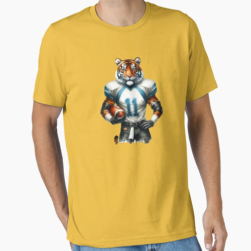 Tiger Amarican Football T-Shirt - Minimalist Print Men Women - T-Shirt, Sweatshirt, Hoodie
