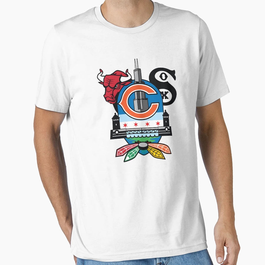 New City Series Chicago T-Shirt - Aesthetic Graphic Men Women - T-Shirt, Sweatshirt, Hoodie