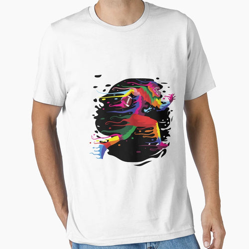 Colorful Football T-Shirt - Aesthetic Graphic for Adults - T-Shirt, Sweatshirt, Hoodie