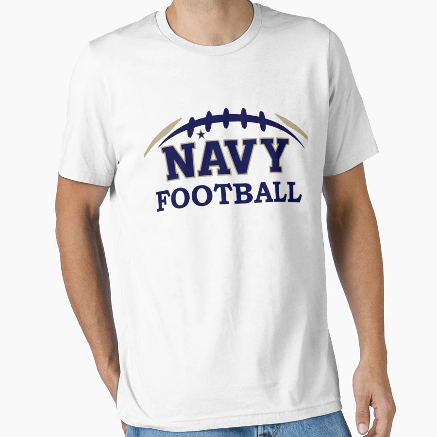 Navy Football T-Shirt - Aesthetic Graphic Unisex - T-Shirt, Sweatshirt, Hoodie