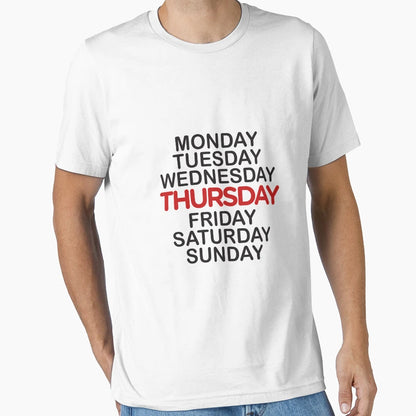 Everyday Minimalist Thursday Scroll Down T-Shirt - Graphic Print Men Women - T-Shirt, Sweatshirt, Hoodie