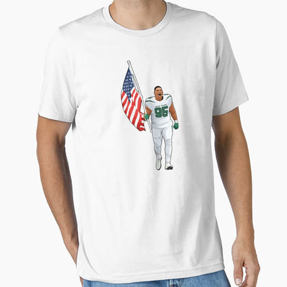 Quinnen Williams 96 Usa Flag T-Shirt - Fun Novelty Design Men Women - T-Shirt, Sweatshirt, Hoodie