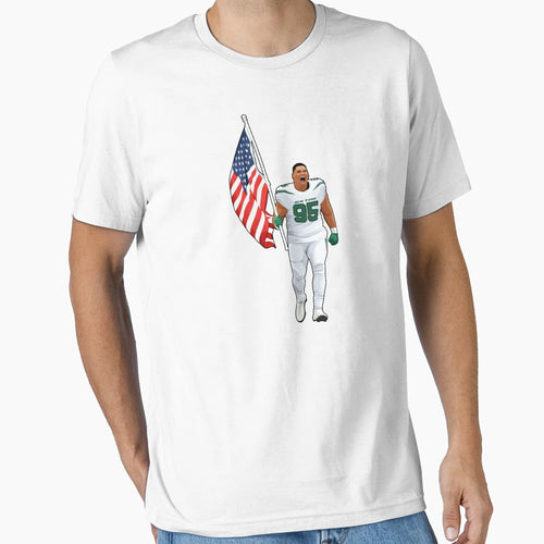 Quinnen Williams 96 Usa Flag T-Shirt - Fun Novelty Design Men Women - T-Shirt, Sweatshirt, Hoodie