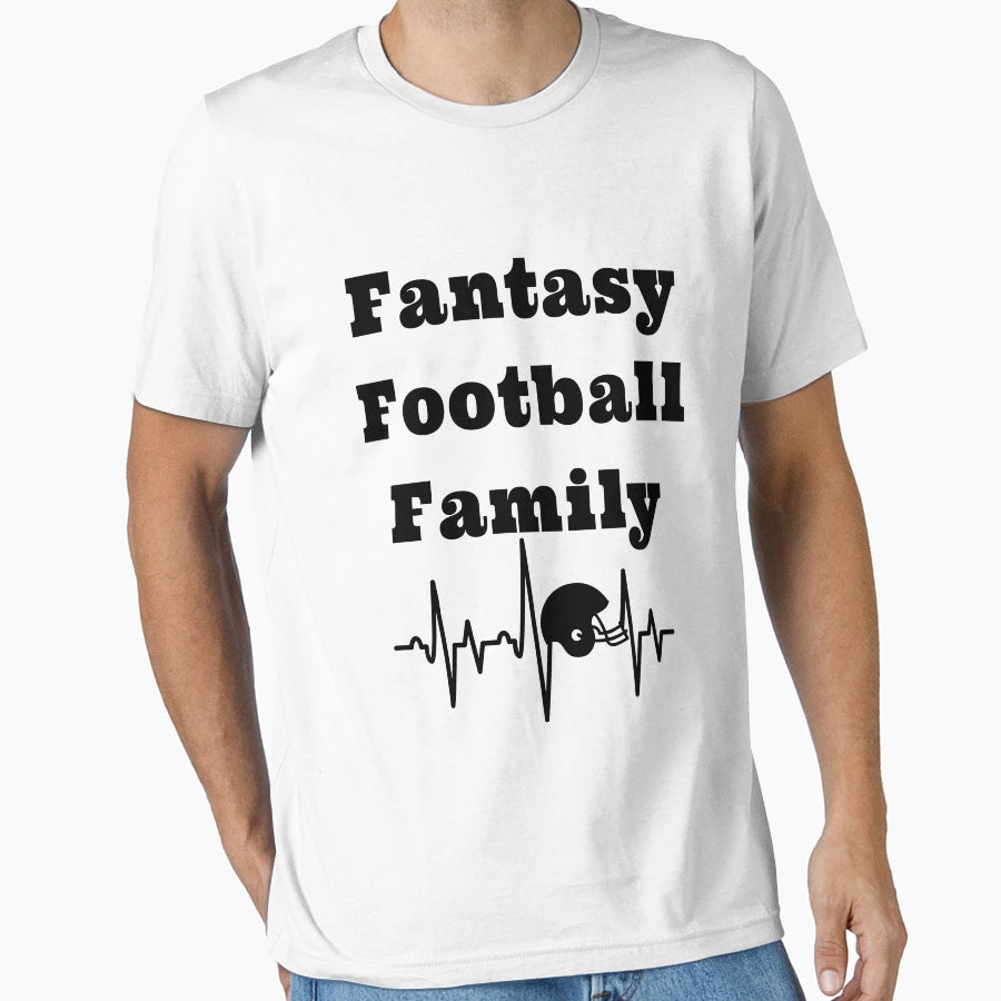 Fantasy Football Family Fun Football T-Shirt - Minimalist Print Men Women - T-Shirt, Sweatshirt, Hoodie