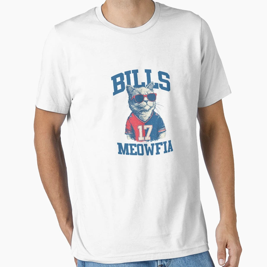 Funny Cat Lovers Buffalo Bills Shirts T-Shirt - Graphic Print for Adults - T-Shirt, Sweatshirt, Hoodie