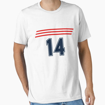 Sports Team Uniform Number 14 Jersey T-Shirt - Custom Art Print Men Women - T-Shirt, Sweatshirt, Hoodie