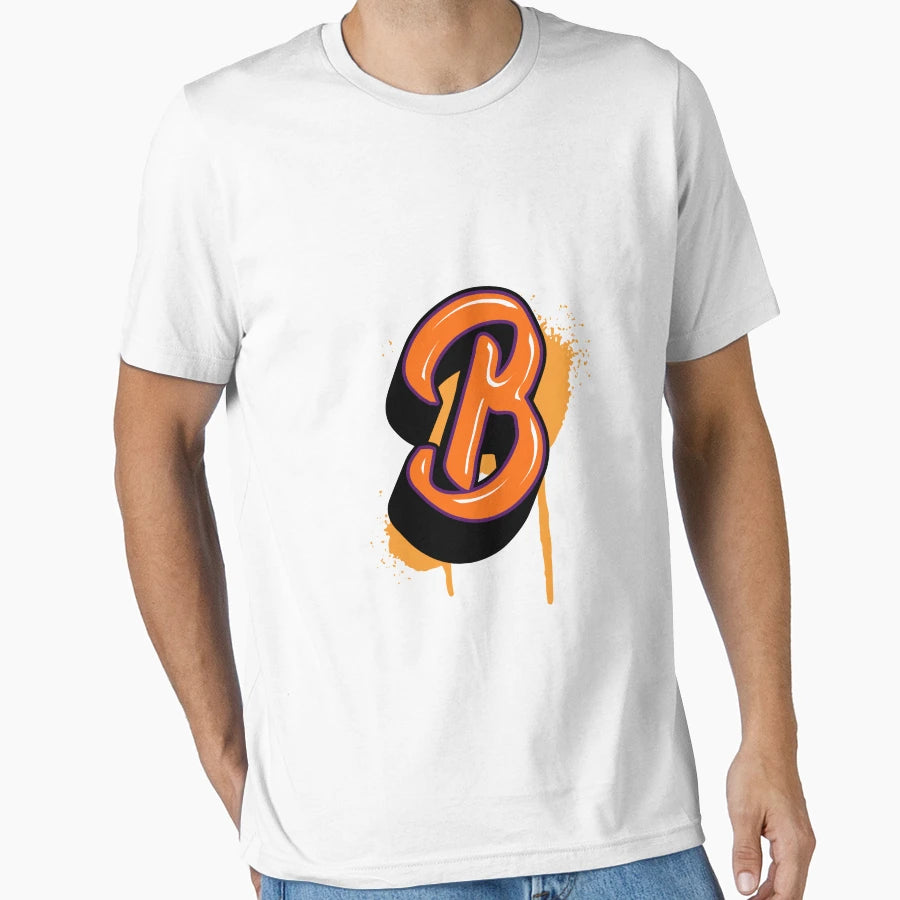 Graffiti Letter B Graffeting Letter T-Shirt - Aesthetic Graphic Men Women - T-Shirt, Sweatshirt, Hoodie