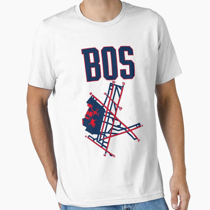 Boston Airport T-Shirt - Novelty Apparel Unisex - T-Shirt, Sweatshirt, Hoodie
