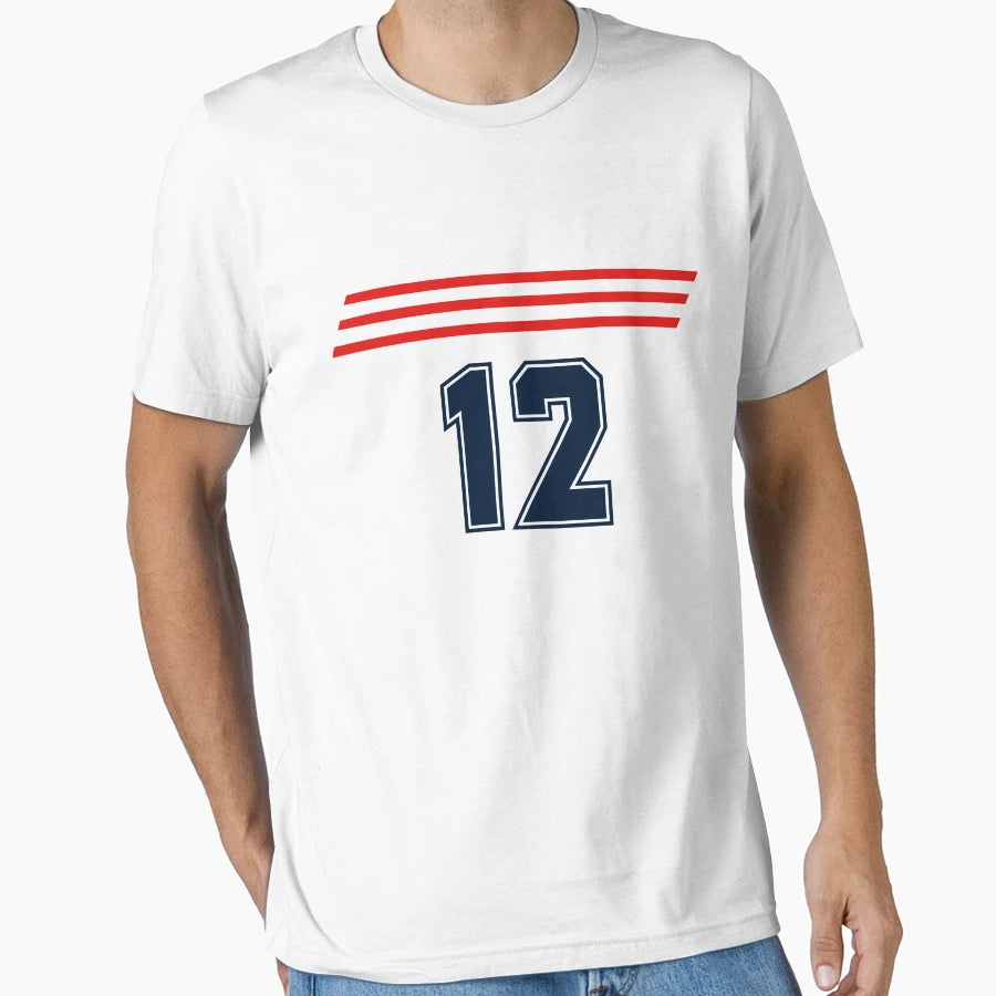Sports Team Uniform Number 12 Jersey T-Shirt - Unique Graphic Men Women - T-Shirt, Sweatshirt, Hoodie