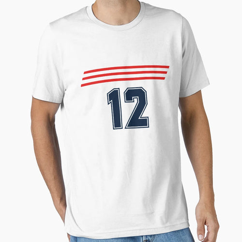 Sports Team Uniform Number 12 Jersey T-Shirt - Unique Graphic Men Women - T-Shirt, Sweatshirt, Hoodie