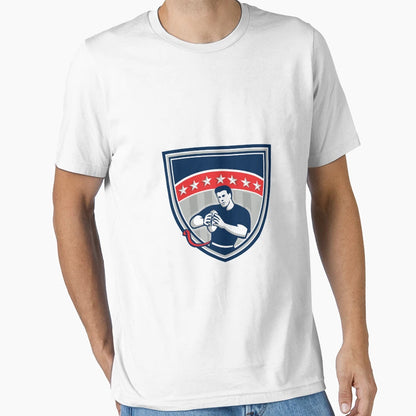 Flag Football Qb Player Running T-Shirt - Casual Everyday Wear for Adults - T-Shirt, Sweatshirt, Hoodie