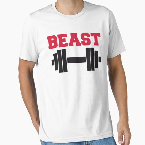 Beast Barbells Gym T-Shirt - Graphic Print Men Women - T-Shirt, Sweatshirt, Hoodie