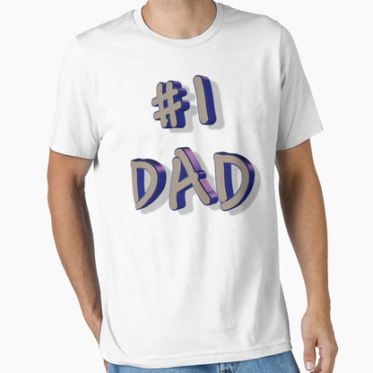 Fathers Day 1 Dad T-Shirt - Fun Novelty Design Men Women - T-Shirt, Sweatshirt, Hoodie