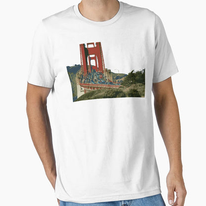 Golden Gate Bridge Edit T-Shirt - Unique Graphic Unisex - T-Shirt, Sweatshirt, Hoodie