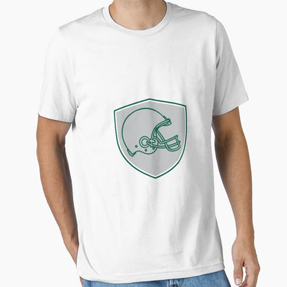 American Football Helmet Line T-Shirt - Casual Everyday Wear for Adults - T-Shirt, Sweatshirt, Hoodie